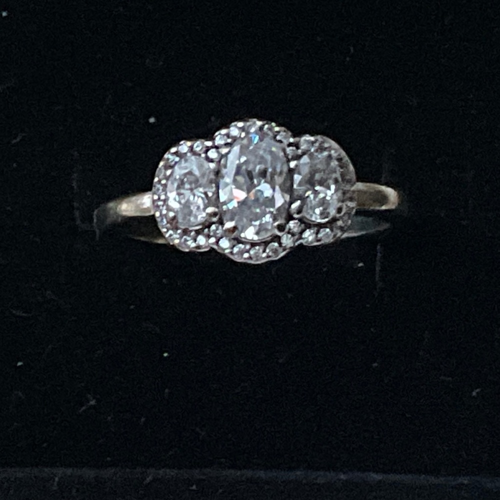 Pandora three stones crown ring